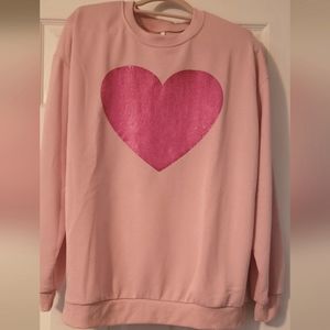 Pink Heart Sweatshirt